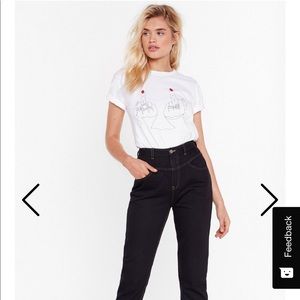 Nasty Gal Tops - Double middle finger tee Nasty Gal Tops - Double middle finger tee